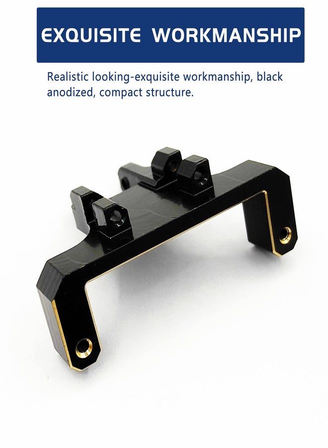 HOPLEX RC Servo Mount Bracket Brass Steering Servo Mount Bracket for ES08MA II Servo Upgrade Parts for Axial SCX24 RC Car Crawler - Image 3